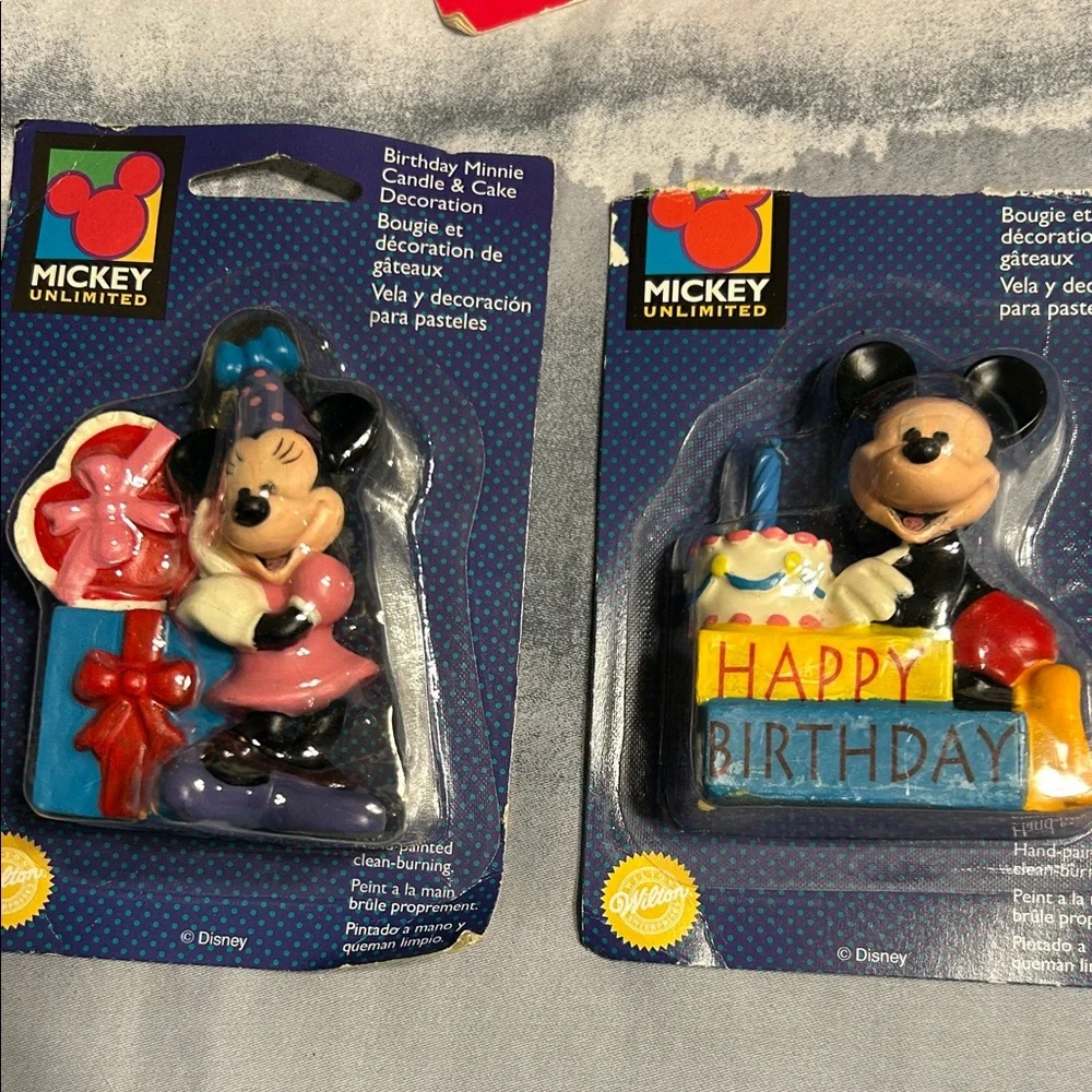 Birthday Candle Set - Minnie and Mickey